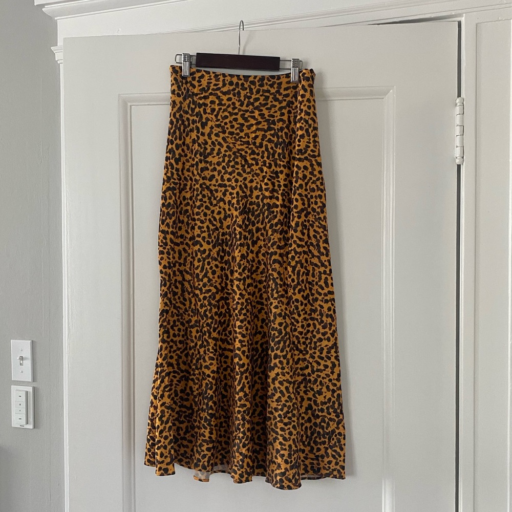 & Other Stories Animal Print Maxi Skirt